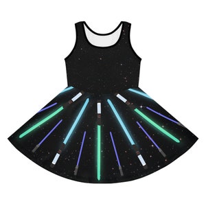 Star Fighter Girls' Sleeveless Sundress (AOP)