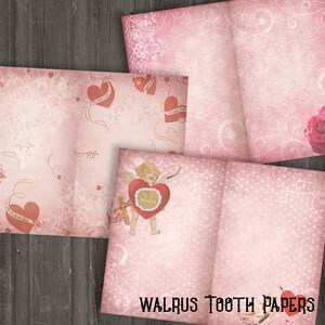 PINK VALENTINES Junk Journal Printable Kit, Instant Download, Digital ...