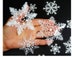 57 Reusable white christmas snowflakes window stickers self clings decorations 
