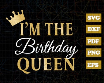Download Birthday Queen Svg Etsy