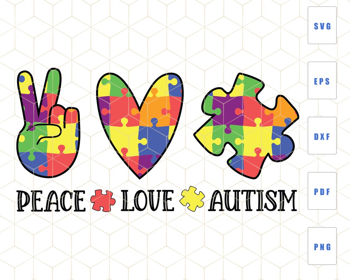 Free Free Peace Love Autism Svg Free 57 SVG PNG EPS DXF File