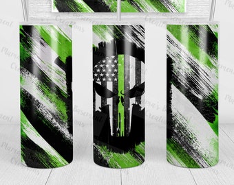 Thin Green Line Military Border Patrol Tumblers, heroes tumbler, border patrol, military tumbler, patriotic tumbler, green line tumbler