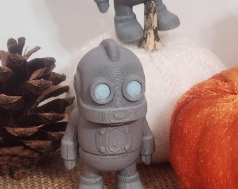 Robot articulado impreso en 3D • Juguete de escritorio articulado • Compañero antiestrés futurista • Coleccionable de ciencia ficción • Regalo único para amantes de los robots