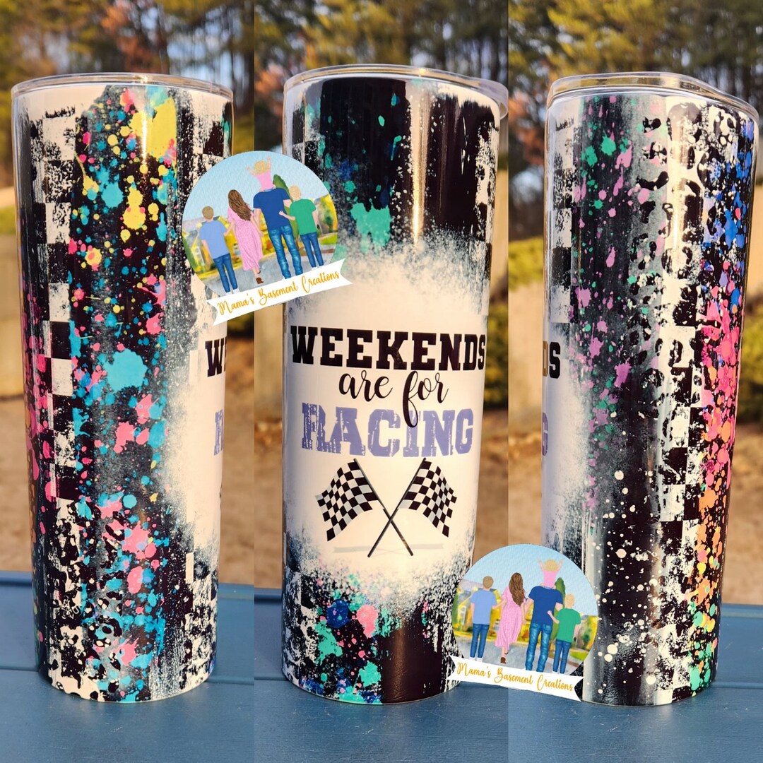 Shell Racing Tumbler Weekends Are for Racing, Racing Tumbler, Checkered Flag Tumbler, Race ...