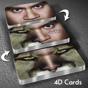 3D Flip Lenticular Business Cards
