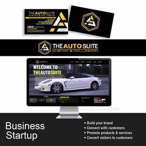 Pacote de inicialização de negócios - Design de logotipo personalizado, design de site, design personalizado + 1000 qty Cartões de visita