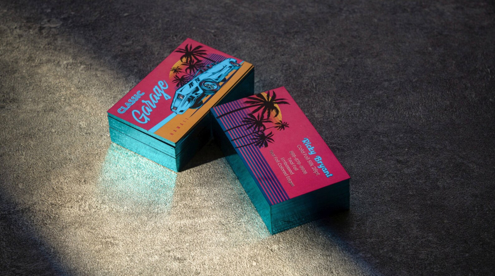 Color Edge Cards - Etsy