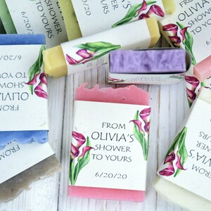 Calla soap shower favors Calla bridal shower favors Calla party favors Call baby shower favors Party favors for guest Thank you soap favors