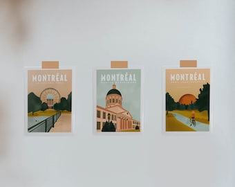 Trio d&#39;illustrations de votre choix, 4 formats différents, impression d&#39;art
