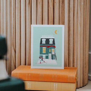 Illustration de Montréal, affiche en 3 formats différents, impression d'art