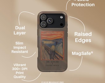 MagSafe The Scream Phone Case Tough Impact-Resistant Glossy Finish