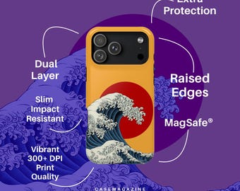 MagSafe Wave Phone Case Tough Impact-Resistant MagSafe