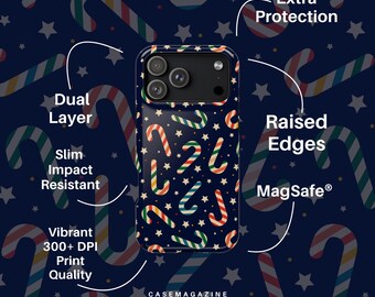 MagSafe Christmas Phone Case Tough Impact-Resistant Glossy Finish