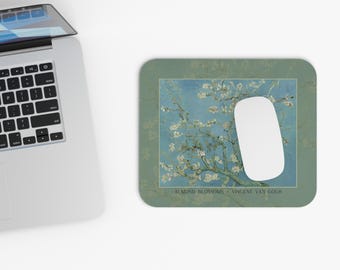 Mouse Pad Rectangular Van Gogh Almond Blossoms