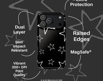 MagSafe Star Phone Case Tough Impact-Resistant Glossy Finish