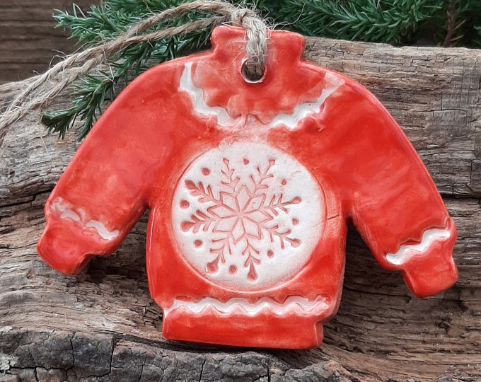 Ceramic Christmas Jumper Decoration