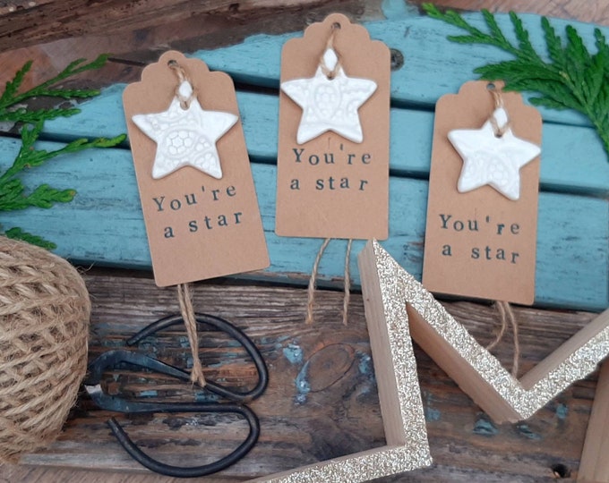 Star gift tags (set of 3)