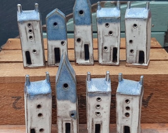 Ceramic Tall Harbour Houses