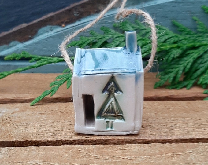 Ceramic Firtree Christmas Hanging House