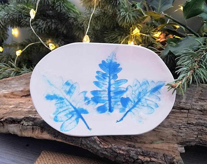 Ceramic Fern Soap Dish