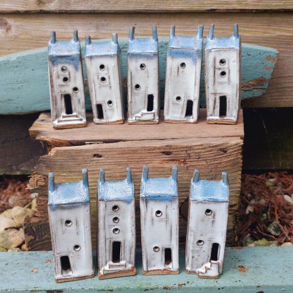 Ceramic Tall Harbour Houses