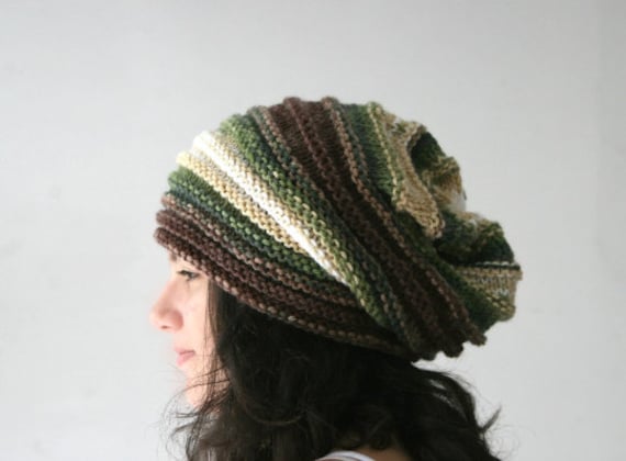 Stylish Brown and Green Knit Hat s-l400.jpg main image 3