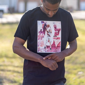 Damian Lillard Portland Trailblazer Basketball T-shirt Multiple Colors Available