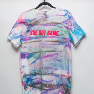 Basketball Shirt for Girl She Got Game NEON PINK Women's Basketball T-Shirt | Girls basketball shirt | WNBA | Lady Baller | Gift for Athlete