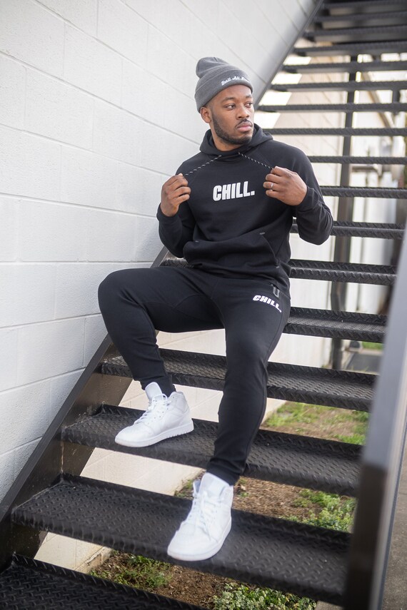 Chill Sweatsuit 2 Piece Set Hoodie Sweatpants Etsy