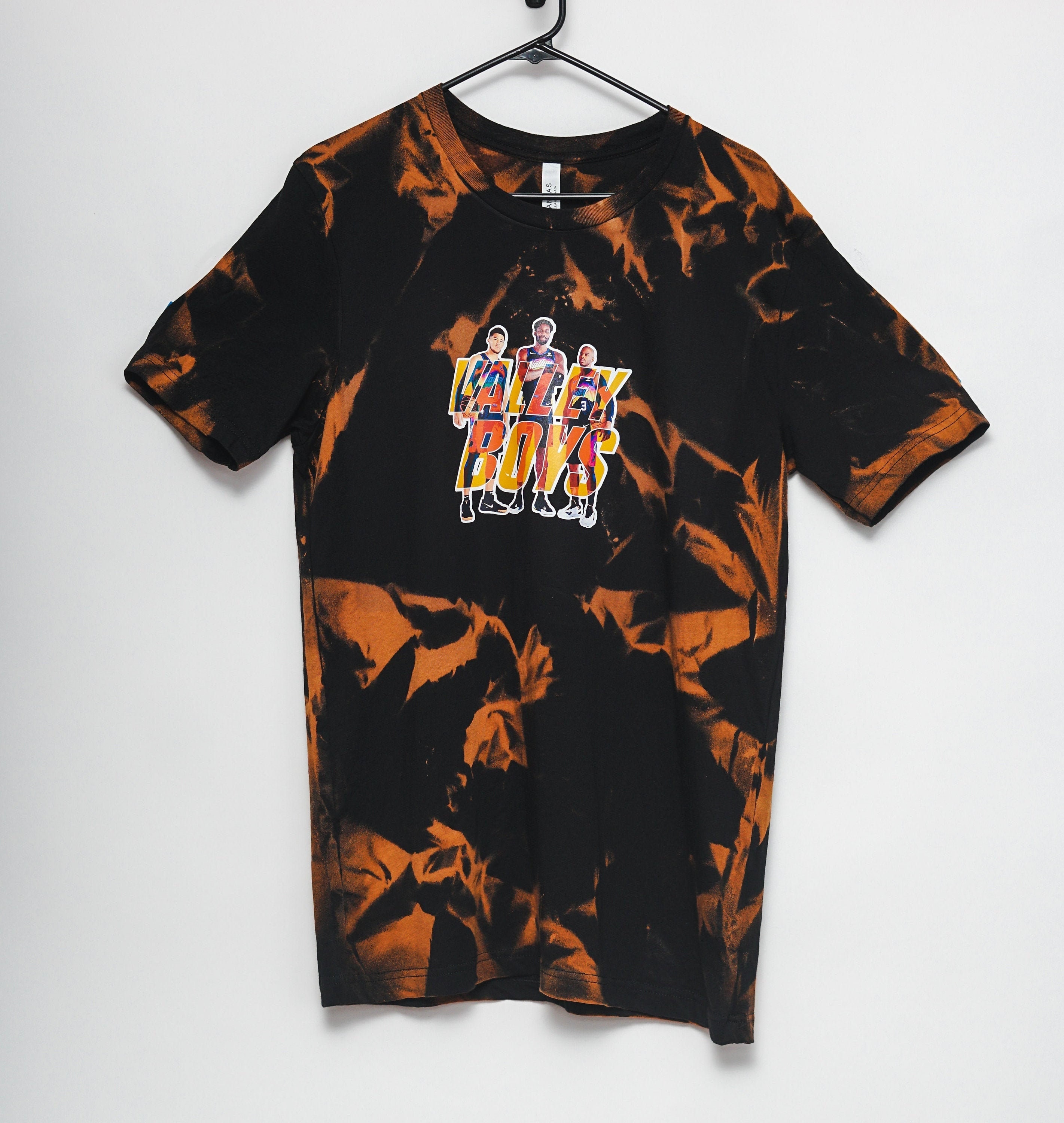 Vintage Devin Booker X Phoenix Suns Bleached Tie Dye T-shirt 