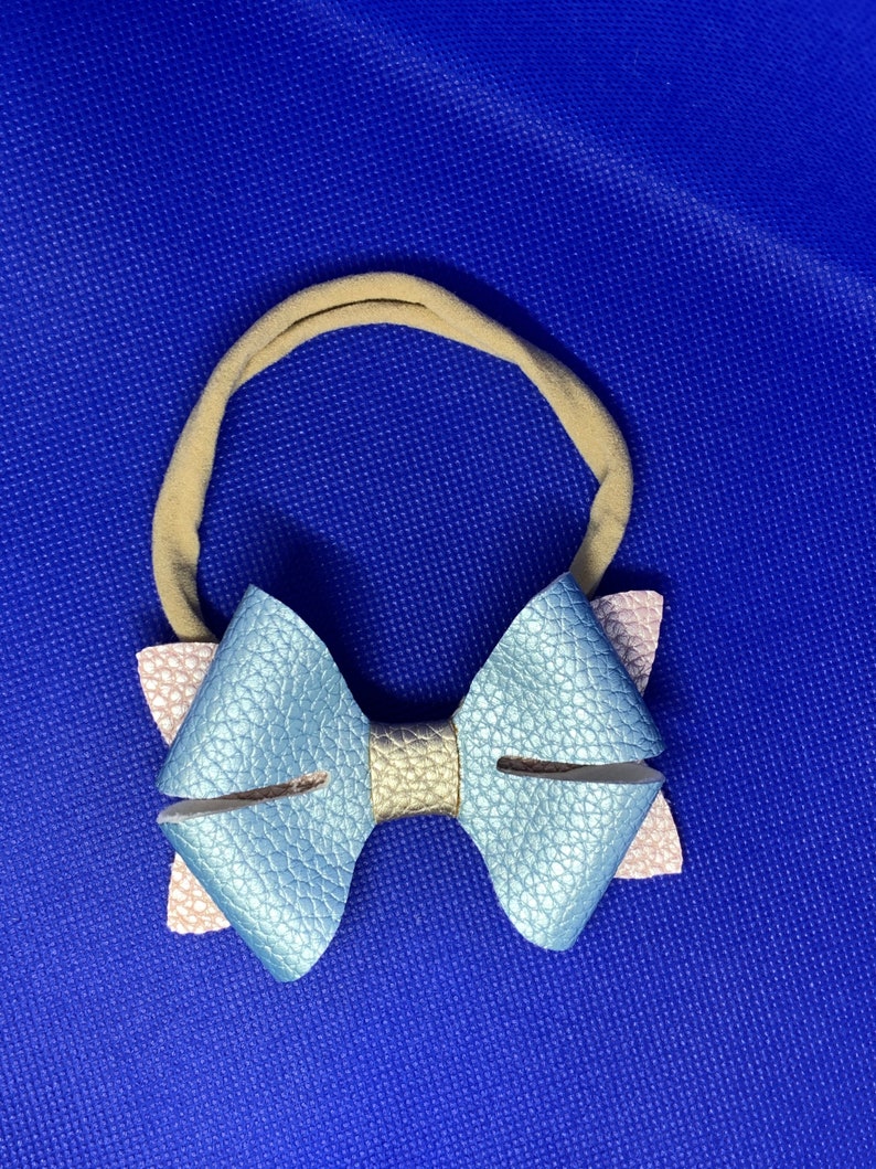 Baby and Toddler Faux Leather Bow Headband Hair Accessories