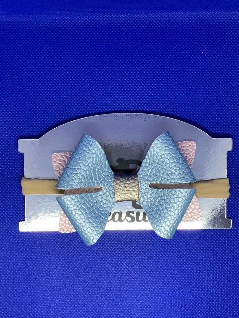 Baby and Toddler Faux Leather Bow Headband Hair Accessories
