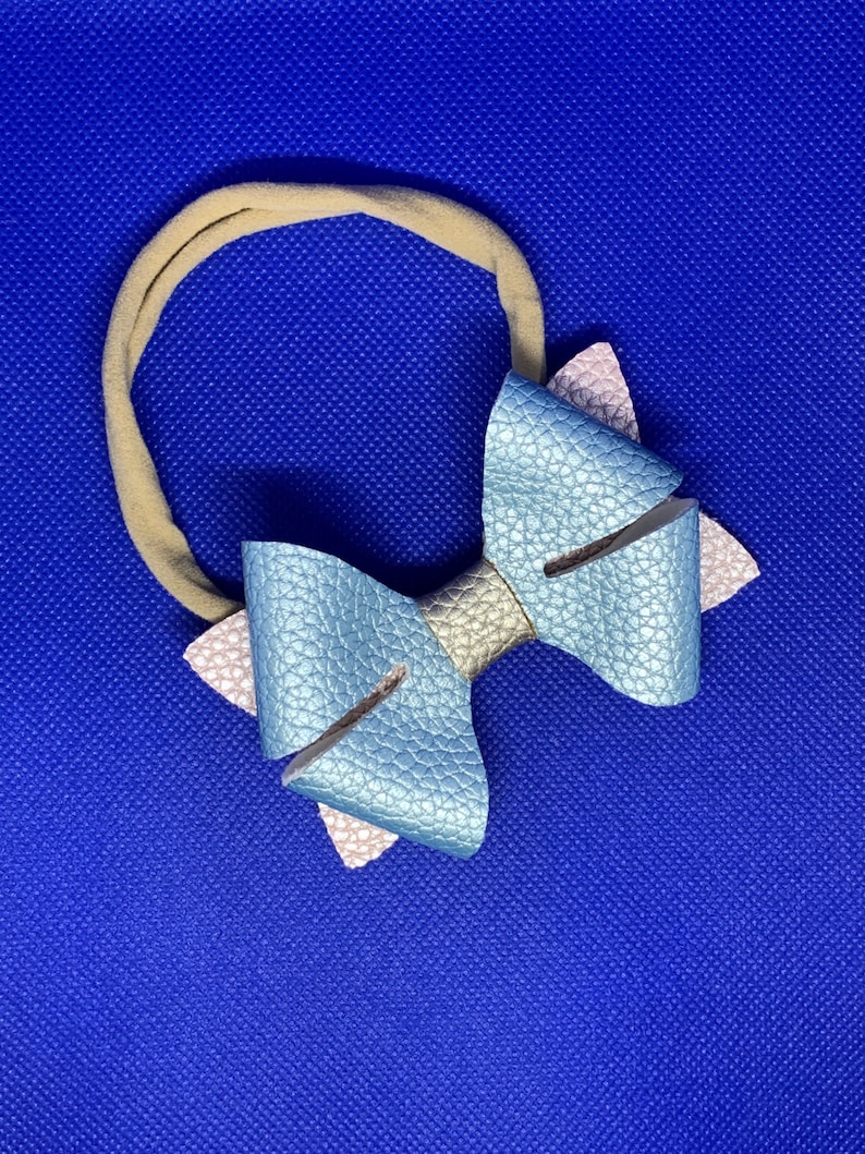 Baby and Toddler Faux Leather Bow Headband Hair Accessories