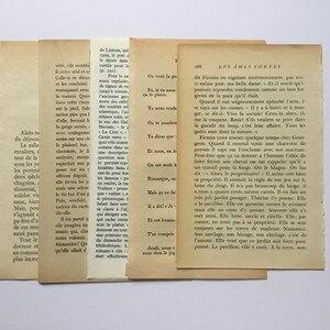 Vintage French book pages for journals image 5