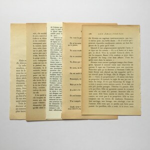 Vintage French book pages for journals image 6