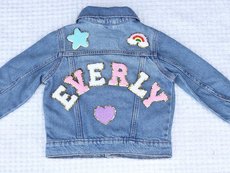 Girl Birthday Gift Custom Baby Name Jacket for Toddler Girl