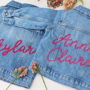 Personalized Toddler Denim Jacket with Name