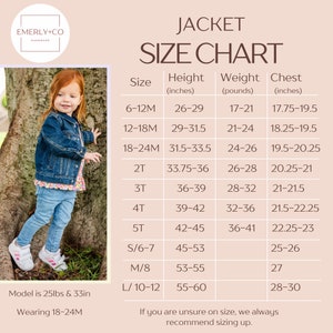 Custom Toddler Denim Jacket Hand Embroidered Baby Jacket Personalized Denim with Name Embroidered Jacket for Baby Personalized Jean Jacket image 8