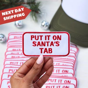 Kerst opstrijkpatch voor truckerhoed Patch voor kerst Patch voor doe-het-zelf Patch voor hoed Feest kerstman voor kerstfeest Outfit voor vakantie Patch