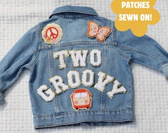 TWO GROOVY Birthday Outfit for Girl 2nd Birthday Top for 2 Year Old Groovy Birthday Theme Outfit for Second Birthday Retro Outfit Toddler
