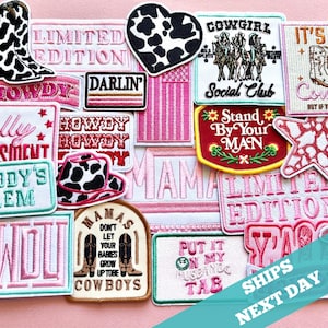 Western Patch for Trucker Hat Cowboy Patch Bulk Iron On Patch Bundle for Cowgirl Embroidery Patch Bachelorette Party  Trucker Hat Activity