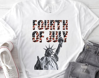 Statue of Liberty 4th of July T-Shirt, Patriotic Tee