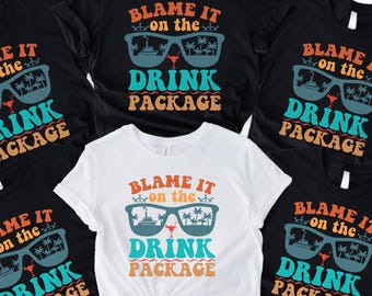 Funny Cruise Shirt, Drinking Vacation Tee, Cruise Gift for Him Her, Party Boat Shirt, Tropical Trip Tee, Ocean Vacation T-Shirt