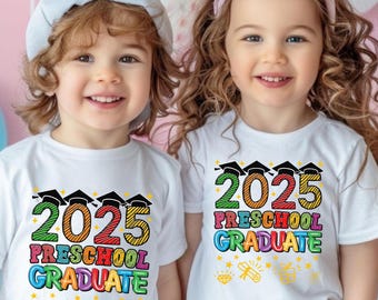 Preschool Graduate Shirt, Pre-K Graduation Shirt, Kids Graduation Tee, Class of 2025 Shirt, Last Day Outfit for Kids
