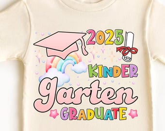 Kindergarten Graduation Shirt, Cute Graduate Outfit, Preschool Grad Shirt, Class of 2025 Shirt, Kids Grad Tee, Graduation Gift for Kids