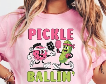 Retro Pickleball Tee, Funny Pickleball Tee, Pickleball Player Shirt, Vintage Pickleball Shirt, Game Day Shirt, 90s Style Sports Tee