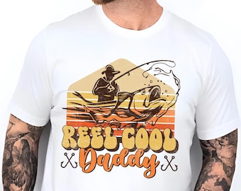 Reel Cool Daddy Fishing Shirt, Funny Dad Fishing Tee, Fathers Day Gift, Cool Fisherman Shirt, Outdoor Dad Shirt, Bass Fishing Tee