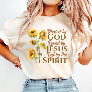Floral Christian Shirt for Women, Bible Verse Graphic Tee, Faith-Based Shirt, Inspirational Jesus Tee, Religious Gift for Her