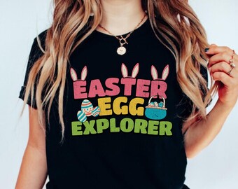 Egg Hunt Tee, Easter Adventure Shirt, Easter Outfit, Funny Easter T-Shirt, Family Matching Shirt, Explorer Bunny Tee