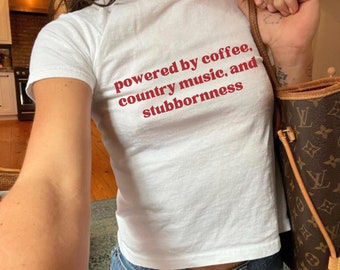 Country Baby Tee, Y2K Baby Tee, Funny Graphic Shirt, Cowgirl Baby Tee, Western Graphic Tee, Rodeo Baby Tee, Vintage Tee, Country Girl Tee